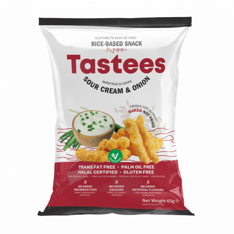 TASTEES - Sour Cream & Onion - 65 g