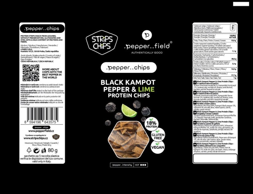 Black Kampot pepper & Lime