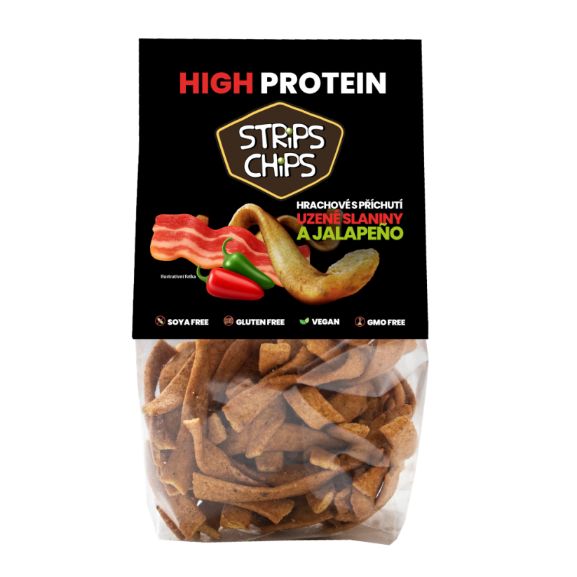 Strips Chips High Protein – Smoked Bacon & Jalapeños