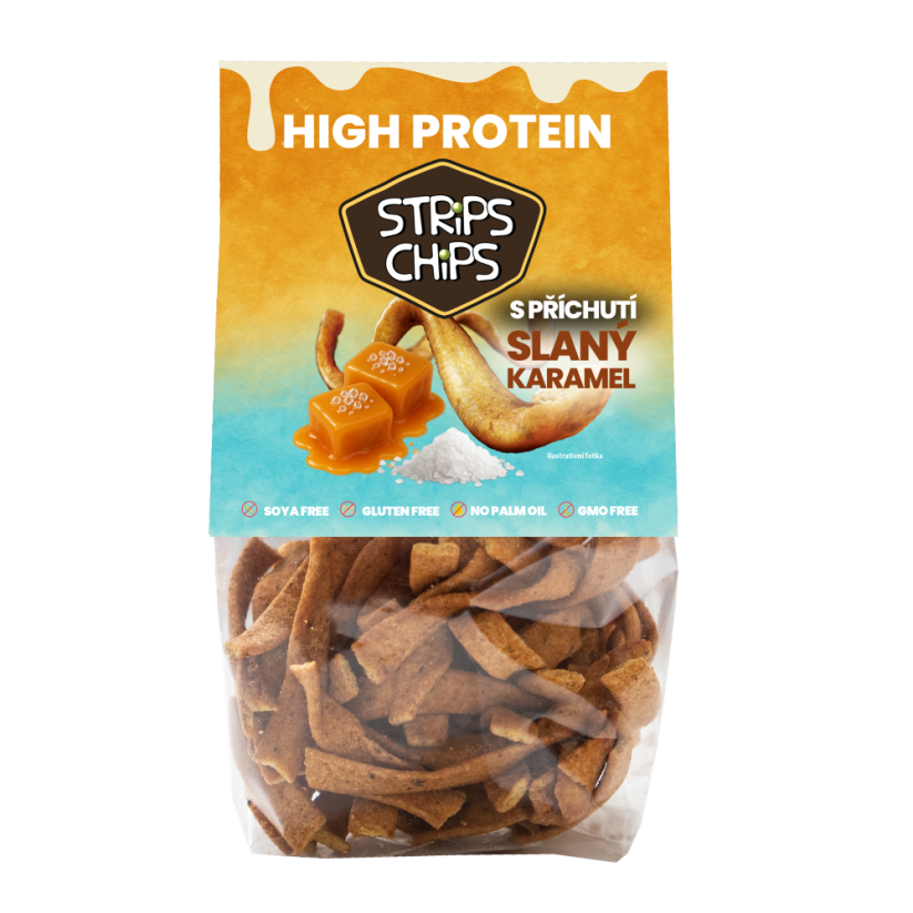 Strips Chips High Protein – Salted Caramel 80 g