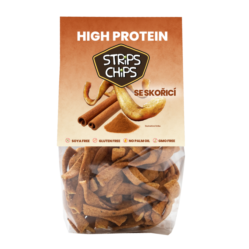 Strips Chips High Protein – With Cinnamon 80 g